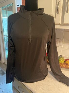 Frye Black 1/2 Zip Pullover